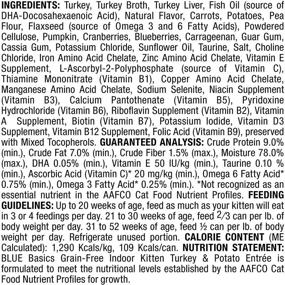 img 3 attached to 🐱 Blue Buffalo Basics Limited Ingredient Diet, Grain Free Natural Kitten Turkey Pate Wet Cat Food, Indoor - 3-oz Cans (Pack of 24)