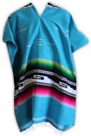 🌺 authentic del mex serape mexican poncho: uniquely stylish women's accessories logo