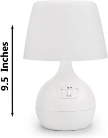 img 3 attached to Ivation 12-LED Battery Operated Motion Sensing Table Lamp - Dual Color Range - Manual & Automatic Motion & Light Sensing - White