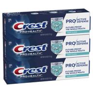 🦷 crest pro-health pro, active defense deep clean toothpaste, 4.0 oz, pack of 3: unleash your dental defense! logo