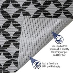 img 3 attached to 🐾 Fresh Kitty XL Jumbo Foam Litter Box Mat – Water Resistant, BPA-Free, Easy Clean – Gray Pattern 40”x 25” (9052)