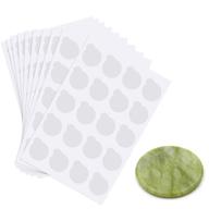 🌺 200 pcs eyelash extension adhesive glue pallet sticker pads + 1 pcs eyelash extension jade stone: convenient waterproof adhesive holder pad set logo