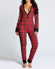 img 2 attached to Mieeyali Pajamas Onesies Jumpsuit Sleepwear Women's Clothing and Jumpsuits, Rompers & Overalls