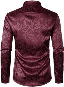 img 2 attached to Luxurious Jacquard Wedding Attire: ZEROYAA ZLCL27 Black Men's Clothing Collection