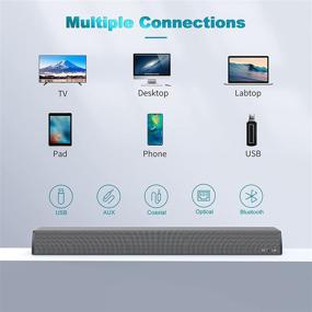 img 2 attached to 🔊 Adjustable Bluetooth Wireless BESTISAN Soundbar for Enhanced Audio Experience