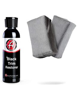 img 4 attached to Adam's Black Trim Restorer - Revitalizes Plastic Trim, Restoring a Deep, Black Color with a Like-New Factory Finish - Long-lasting Results per Application (4 oz with Easy Applicator)