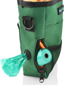 img 2 attached to Wagtime Club Smart Dog Treat Pouch Bag: Convenient Access to Treats & Training Accessories for Effective Dog Training - Includes Free Roll of Waste Bags - Earth Green