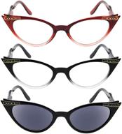 reading glasses cateye readers transparent logo