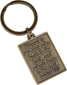 img 1 attached to Man God Jeremiah 17 Keychain