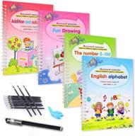 📚 reusable magic practice copybook for kids: calligraphy, math, drawing, and alphabet handwriting workbook logo