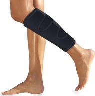 calf brace for torn calf muscle - shin splint brace - neoprene lower leg runners injury wrap for strain tear splints - compression sleeve for men and women - shin splint compression sleeve logo