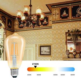 img 1 attached to 💡 Efficient Edison Vintage Bulb - Non-Dimmable Energy Equivalent