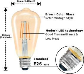 img 3 attached to 💡 Efficient Edison Vintage Bulb - Non-Dimmable Energy Equivalent