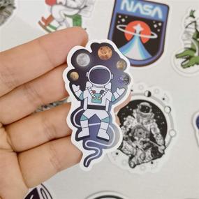 img 1 attached to 🚀 Spaceman Decor Stickers: Waterproof, Ideal for Skateboards and Snowboards