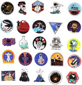 img 2 attached to 🚀 Spaceman Decor Stickers: Waterproof, Ideal for Skateboards and Snowboards