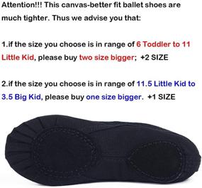 img 2 attached to Dainty Ambershine Ballet Canvas Slippers: Stylish Shoes for Toddlers & Women