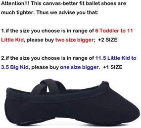 img 3 attached to Dainty Ambershine Ballet Canvas Slippers: Stylish Shoes for Toddlers & Women