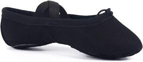 img 4 attached to Dainty Ambershine Ballet Canvas Slippers: Stylish Shoes for Toddlers & Women