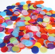🎉 vibrant multicolor circle paper confetti – 2000 pieces for unforgettable party and wedding decorations – decora 1.2 inch logo