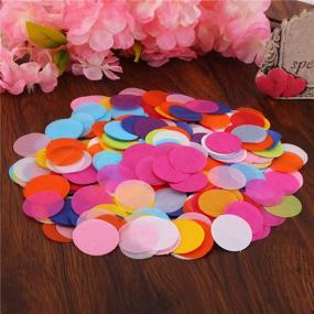 img 1 attached to 🎉 Vibrant Multicolor Circle Paper Confetti – 2000 Pieces for Unforgettable Party and Wedding Decorations – DECORA 1.2 Inch