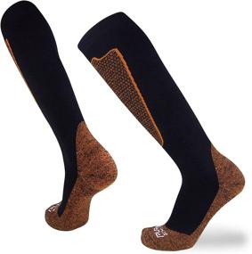 img 4 attached to 🧦 Pure Athlete Copper Compression Ski Socks - Men's & Women's, Warm Merino Wool, OTC