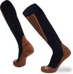 🧦 pure athlete copper compression ski socks - men's & women's, warm merino wool, otc logo