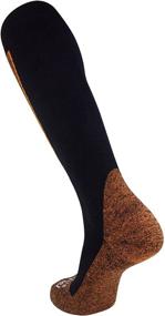 img 3 attached to 🧦 Pure Athlete Copper Compression Ski Socks - Men's & Women's, Warm Merino Wool, OTC