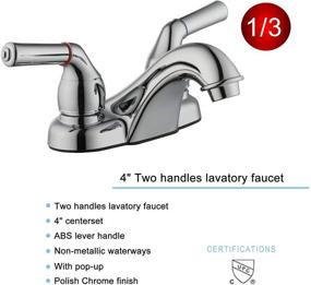 img 3 attached to PIH RV Faucet Gift Package: Swivel 🚰 Kitchen, Lavatory & Shower Faucets in Polish Chrome