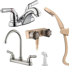 img 4 attached to PIH RV Faucet Gift Package: Swivel 🚰 Kitchen, Lavatory & Shower Faucets in Polish Chrome