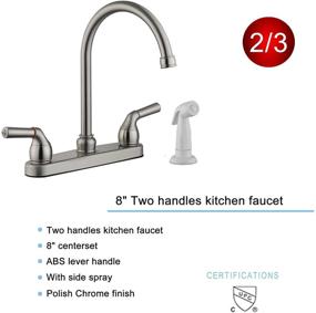 img 2 attached to PIH RV Faucet Gift Package: Swivel 🚰 Kitchen, Lavatory & Shower Faucets in Polish Chrome