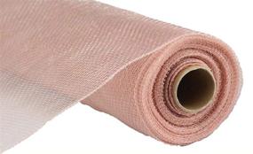 img 2 attached to 🎀 New Rose Gold 10 inch x 30 feet Deco Poly Mesh Ribbon: Stunning Craft Accessory for Decorating