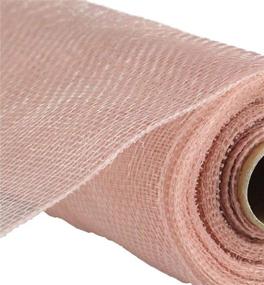img 1 attached to 🎀 New Rose Gold 10 inch x 30 feet Deco Poly Mesh Ribbon: Stunning Craft Accessory for Decorating