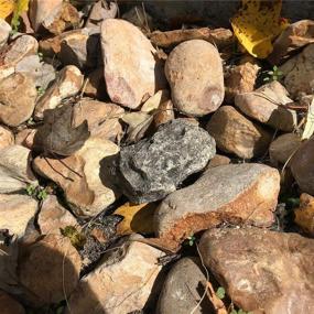 img 2 attached to 🗿 Real Stone-Like Hide-a-Spare-Key Fake Rock - Outdoor Garden and Yard Safety, Geocaching - Type-A (Black), 1 Pack