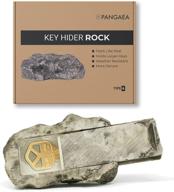 🗿 real stone-like hide-a-spare-key fake rock - outdoor garden and yard safety, geocaching - type-a (black), 1 pack logo