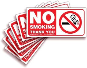 img 4 attached to 🚭 Clear & Bold No Smoking Sign Sticker for Your Home