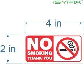 img 3 attached to 🚭 Clear & Bold No Smoking Sign Sticker for Your Home