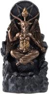 🐐 bronze baphomet backflow incense burner by nemesis now - 24cm logo