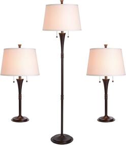 img 4 attached to 🏺 Oil Rubbed Bronze Kenroy Home 30843ORB Park Avenue Lamp Sets – Enhancing Your Space
