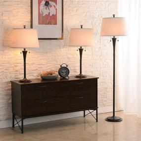 img 3 attached to 🏺 Oil Rubbed Bronze Kenroy Home 30843ORB Park Avenue Lamp Sets – Enhancing Your Space