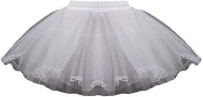 img 4 attached to 👗 JoJoHouse 3-Layer Girls Slip Flower Girl Petticoat Crinoline Hoopless Skirt Underskirt for Kids KPT2