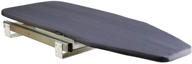 silver grey homebasix closet pull-out ironing board: easy to install, stow away in cabinet logo