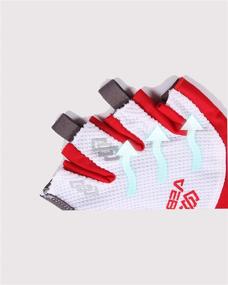 img 2 attached to VEBE Men & Women Cycling Gloves: Breathable Shock Absorbing Bicycle Gloves with 5MM Pad for Mountain Biking