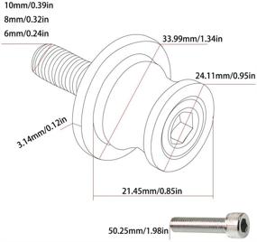 img 1 attached to 🔵 2 шт. Винты стойки мотоцикла M6 для Yamaha & Aprilia - Многоцветный синий
