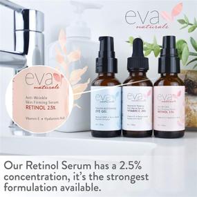 img 2 attached to 🌺 Eva Naturals Facelift in a Bottle - Powerful 3-in-1 Anti-Aging Set With Retinol, Vitamin C, and Eye Gel - Reduce Wrinkles, Fade Dark Spots, Treat Under-Eye Bags - Premium Quality Formula