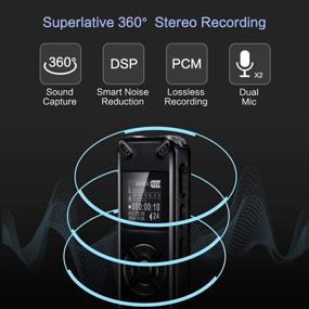 img 2 attached to Activated Recording Microphone Reduction Rechargeable Portable Audio & Video