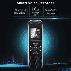 img 1 attached to Activated Recording Microphone Reduction Rechargeable Portable Audio & Video