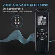 activated recording microphone reduction rechargeable portable audio & video logo