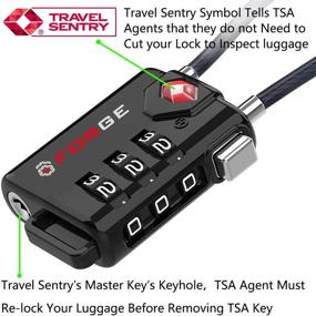 img 3 attached to Approved Cable Luggage Re Settable Combination Travel Accessories