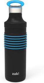 img 3 attached to 💦 Zak Designs HydraTrak Stainless Steel Insulated Water Bottle Non-BPA, 1pk (22oz, Blue) - Stay Hydrated on the Go with Style!