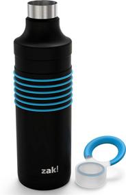 img 1 attached to 💦 Zak Designs HydraTrak Stainless Steel Insulated Water Bottle Non-BPA, 1pk (22oz, Blue) - Stay Hydrated on the Go with Style!